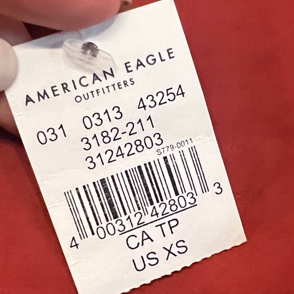 NWTs American Eagle Rust Satin Skirt - Picture 4 of 4